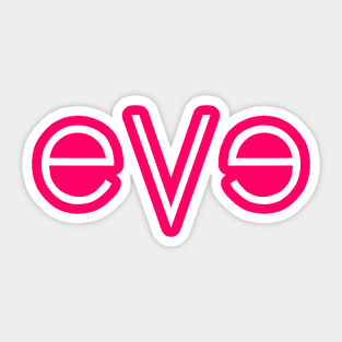 Eve - white Sticker